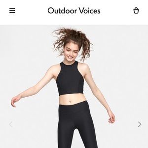 Outdoor Voices Athena sports bra/ crop top
